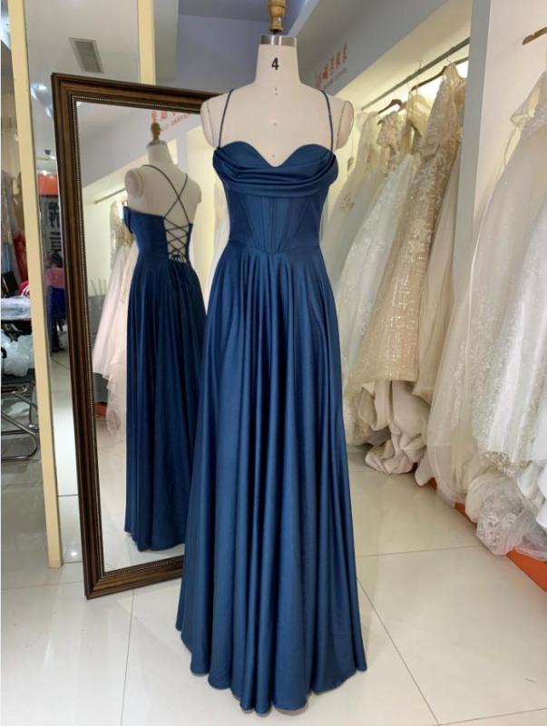 Teal Mauve Emerald green shiny satin sleeveless pleated corset A line lace up back prom bridesmaid wedding guest dresses 20 1 buyer