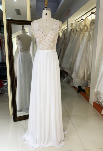 lace chiffon wedding dresses bridal curvy elegant for women ladies