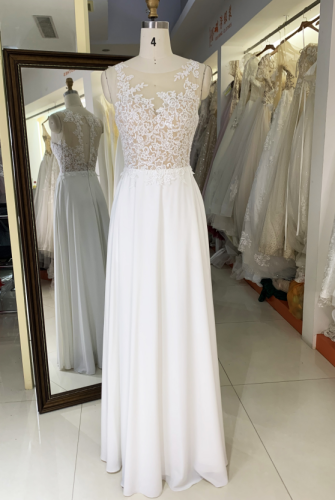 Lace elegant sexy heavy beaded embroidered bridal wedding dress maindress