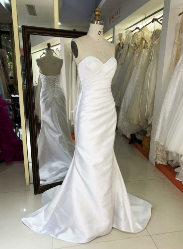New pleat guest wedding dresses bridal elegant sexy ladies women