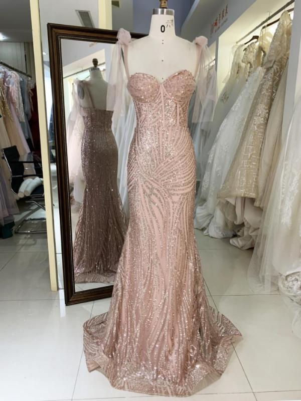 Sequence for women sparkly boning mermaid formal evening clothing prom dresses 2023