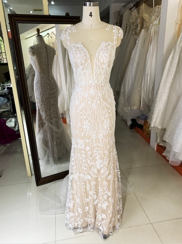 New wholesale vintage wedding dress elegant sexy bridal for woman