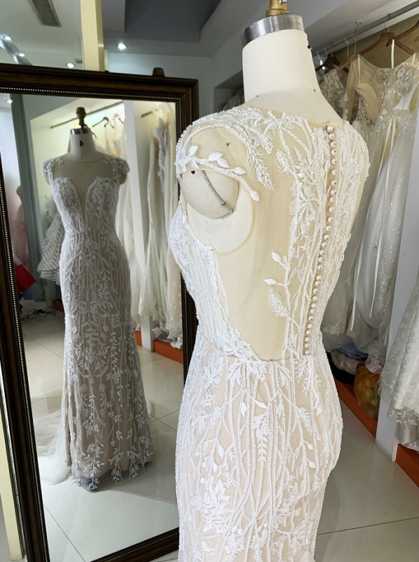 New wholesale vintage wedding dress elegant sexy bridal 2023 for woman