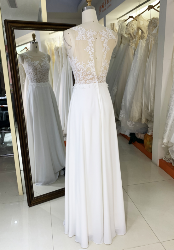 Lace elegant sexy heavy beaded embroidered bridal wedding dress maindress