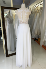 Lace elegant sexy heavy beaded embroidered bridal wedding dress maindress