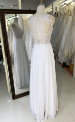Lace elegant sexy heavy beaded embroidered bridal wedding dress maindress