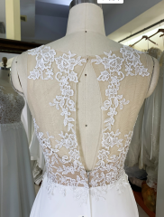 Lace elegant sexy heavy beaded embroidered bridal wedding dress maindress