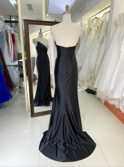 2024 New pleat dresses with one bust beading prom night elegant for women