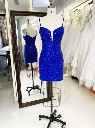 Women new elegant prom sequin sexy short homecoming dresses short
