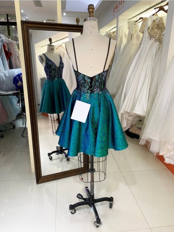 2024 Women new shinny embroidered short homecoming dress for young girl