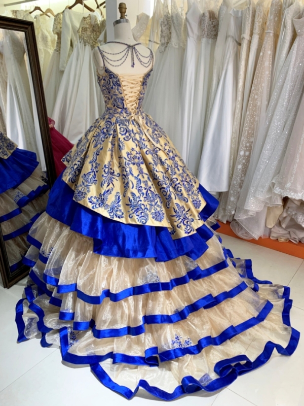 Ruffle skirt quinceanera dresses elegant ball gown new for girl 2024