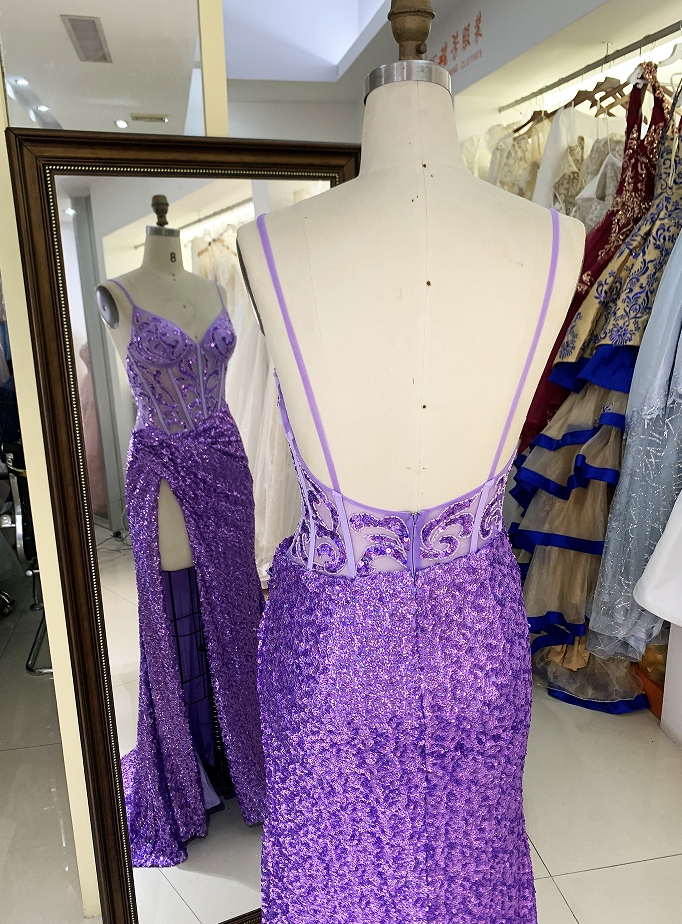 Wholesale New fancy sequins boning prom dresses long gown evening dress 2025 for girl