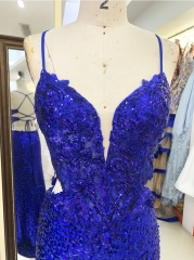 New glitter sequin boning wholesale long gowns evening prom dress 2025 for girl on sale