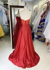 New rose floral hot fix stone shinny wholesale long gowns evening prom dress 2025