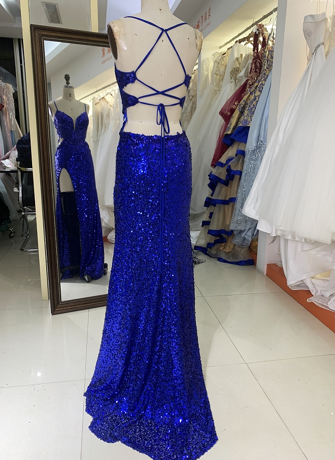 New glitter sequin boning wholesale long gowns evening prom dress 2025 for girl on sale
