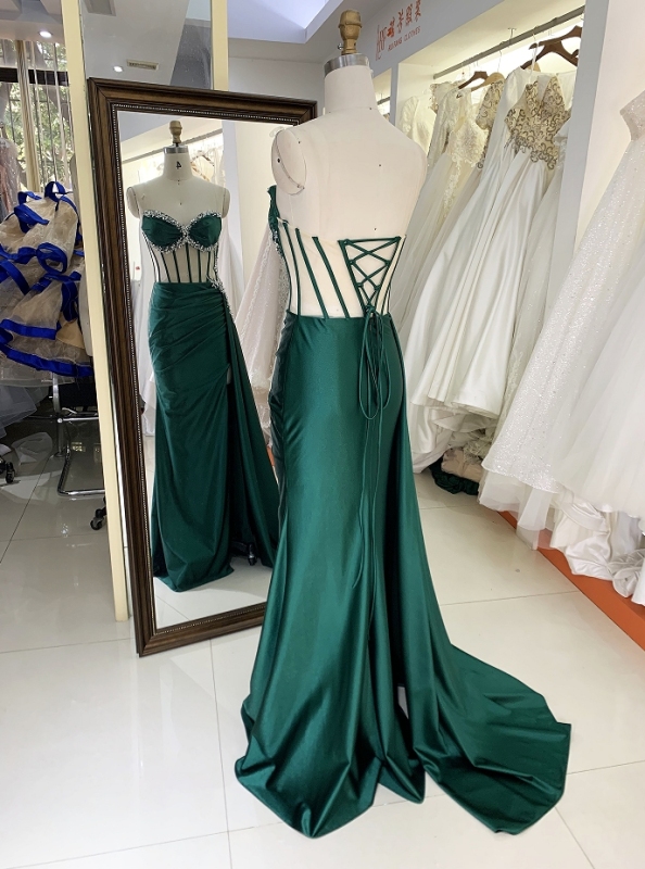 New boning handmade beading wholesale long gowns evening prom dress 2025 for girl