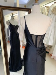 Custom made new black boning sexy wholesale long gowns evening prom dress 2025
