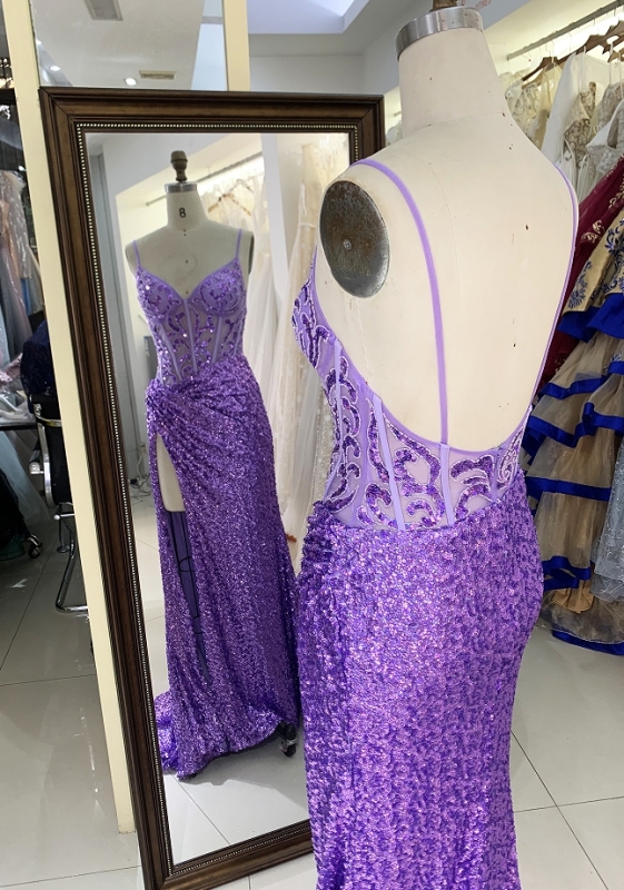 Wholesale New fancy sequins boning prom dresses long gown evening dress 2025 for girl
