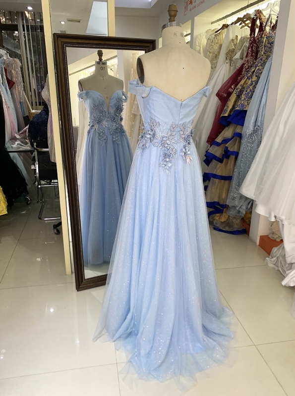 New floral ball gown wholesale long gowns evening prom dress 2025 for young girl