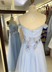 New floral ball gown wholesale long gowns evening prom dress 2025 for young girl