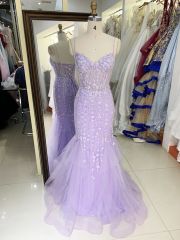 New floral wholesale long gowns evening prom dresses with corset top 2025 for girl
