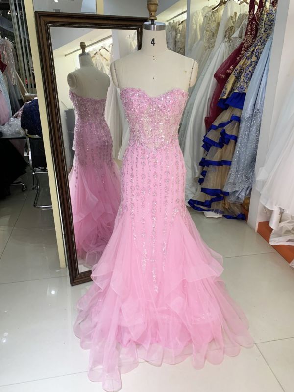 New 3D floral sweetheart mermaid wholesale long gowns girl dress prom 2025 for women