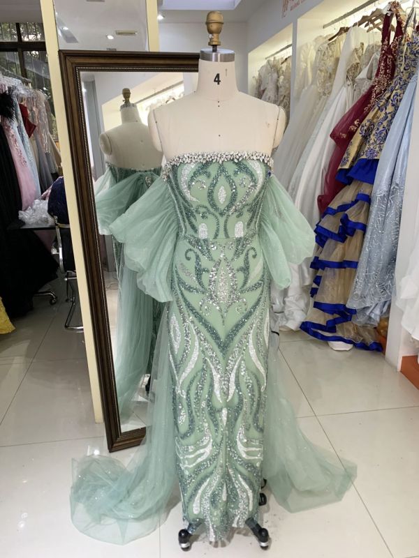 New sequin mesh bow boning wholesale long gowns evening prom dress 2025 for girl