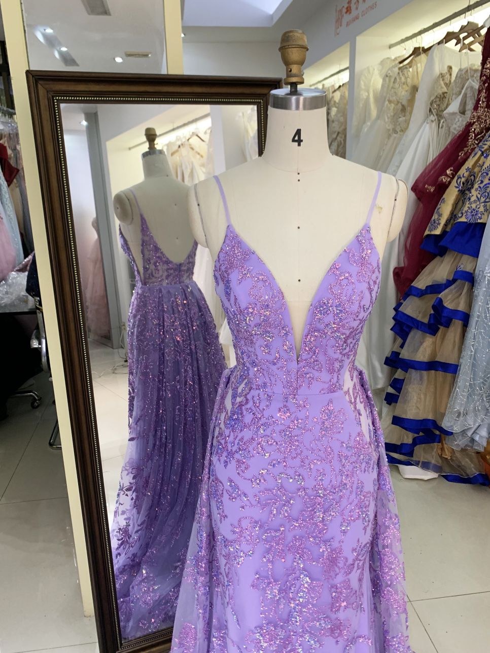 New Spray Gold Wholesale Long dress Evening ball dress with detachable 2025 girl