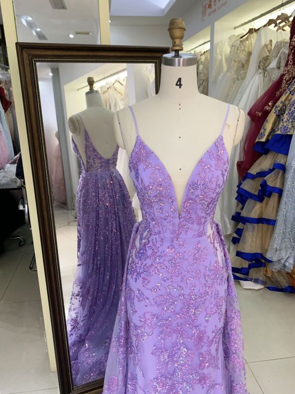 New Spray Gold Wholesale Long dress Evening ball dress with detachable 2025 girl