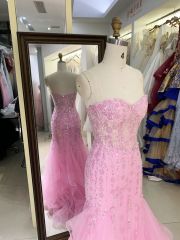 New 3D floral sweetheart mermaid wholesale long gowns girl dress prom 2025 for women