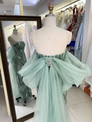 New sequin mesh bow boning wholesale long gowns evening prom dress 2025 for girl
