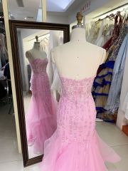 New 3D floral sweetheart mermaid wholesale long gowns girl dress prom 2025 for women