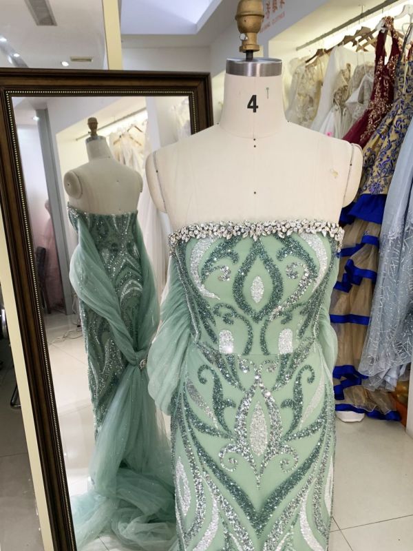 New sequin mesh bow boning wholesale long gowns evening prom dress 2025 for girl