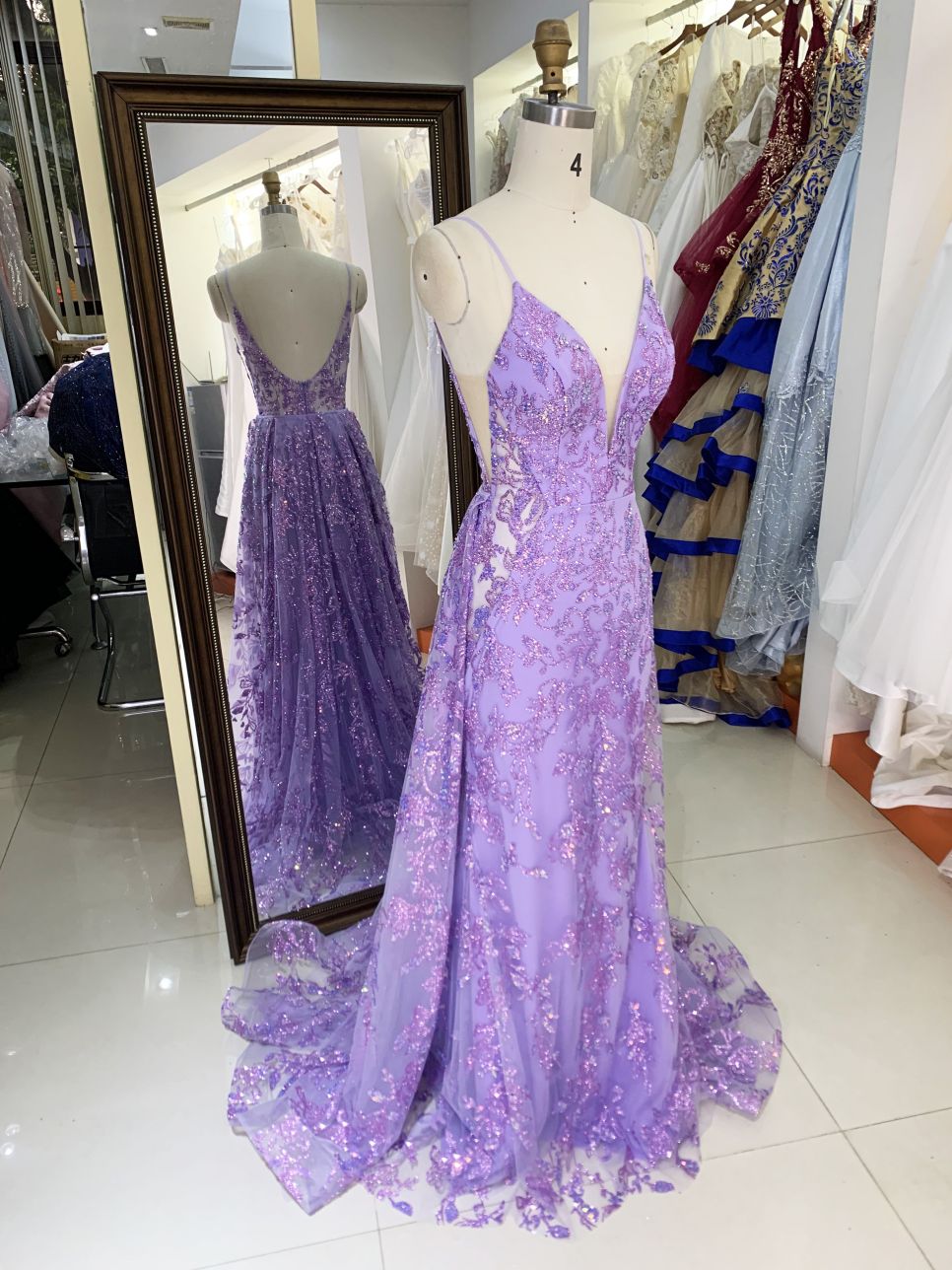 New Spray Gold Wholesale Long dress Evening ball dress with detachable 2025 girl