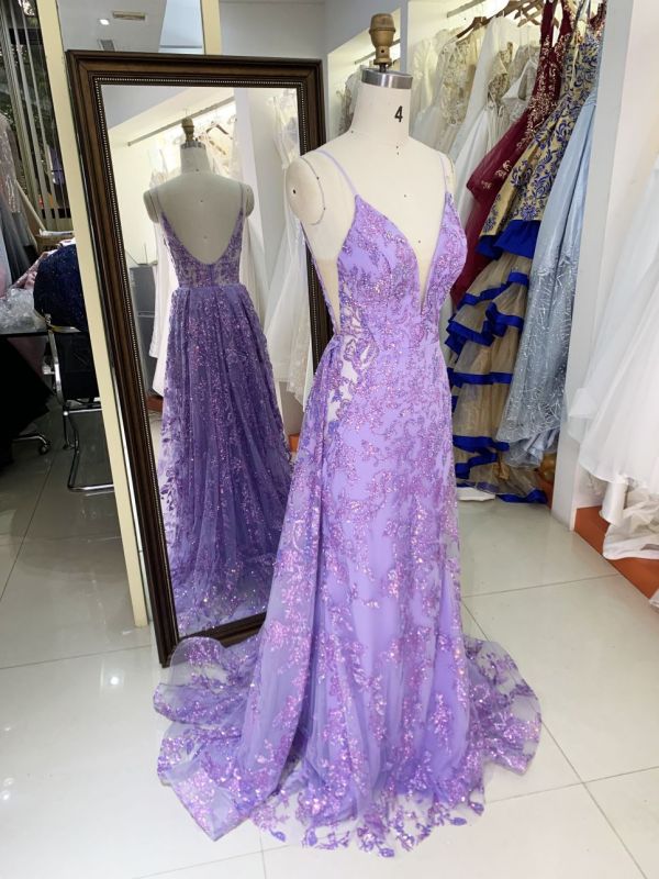 New Spray Gold Wholesale Long dress Evening ball dress with detachable 2025 girl