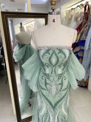 New sequin mesh bow boning wholesale long gowns evening prom dress 2025 for girl