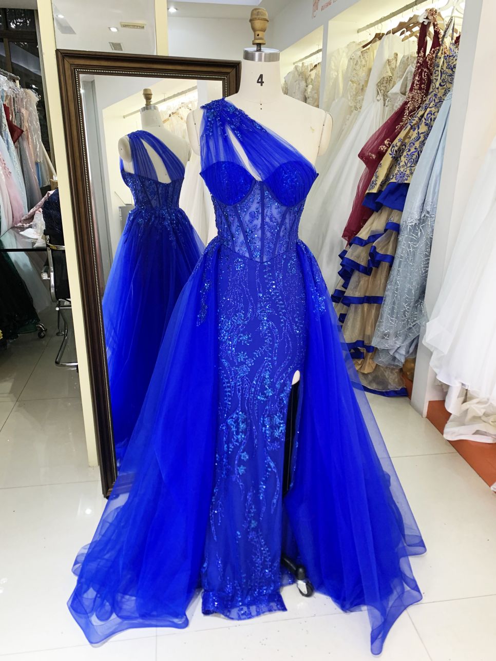 New one shoulder wholesale outfit long gowns evening dresses for prom highschoolers