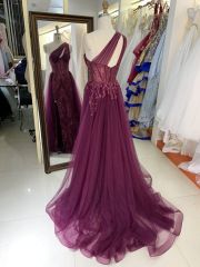 New one shoulder wholesale outfit long gowns evening dresses for prom highschoolers