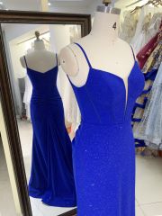 2025 New wholesale royal blue boning long gowns custom formal evening dresses for prom dress girl