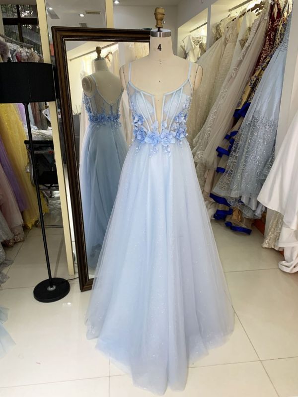 New floral ball gown wholesale long gowns evening prom dress 2025 for young girl