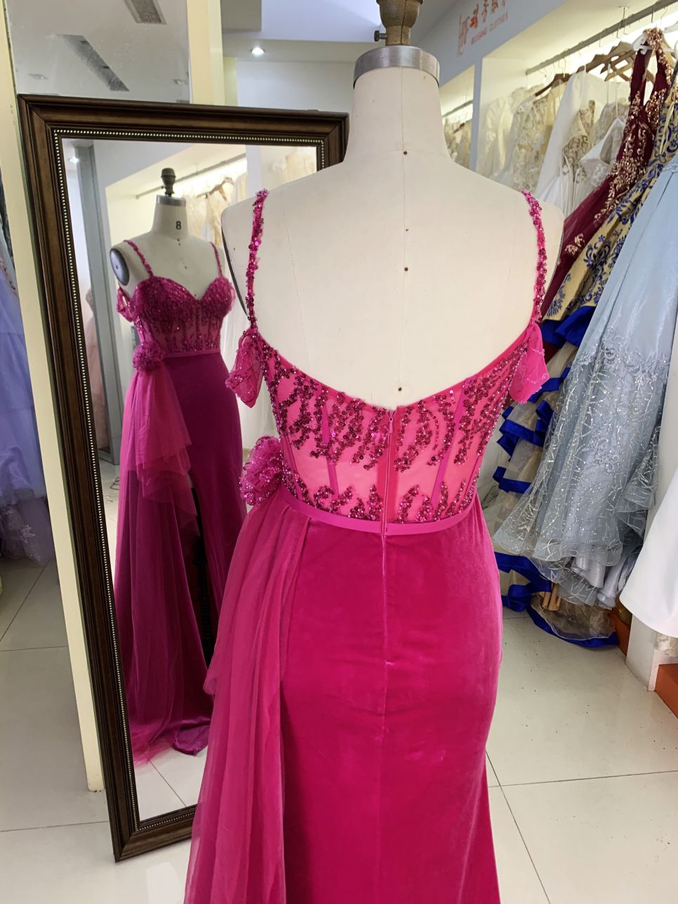 Purple off shoulder rhinestone mermaid corset elegant prom dresses luxurious 2025