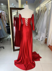 New luxury wholesale long sleeve prom dresses beading long gowns evening women for teen girls 2025