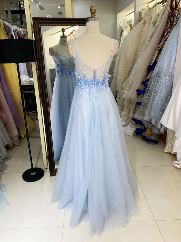 New floral ball gown wholesale long gowns evening prom dress 2025 for young girl