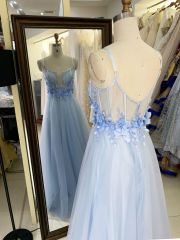 New floral ball gown wholesale long gowns evening prom dress 2025 for young girl