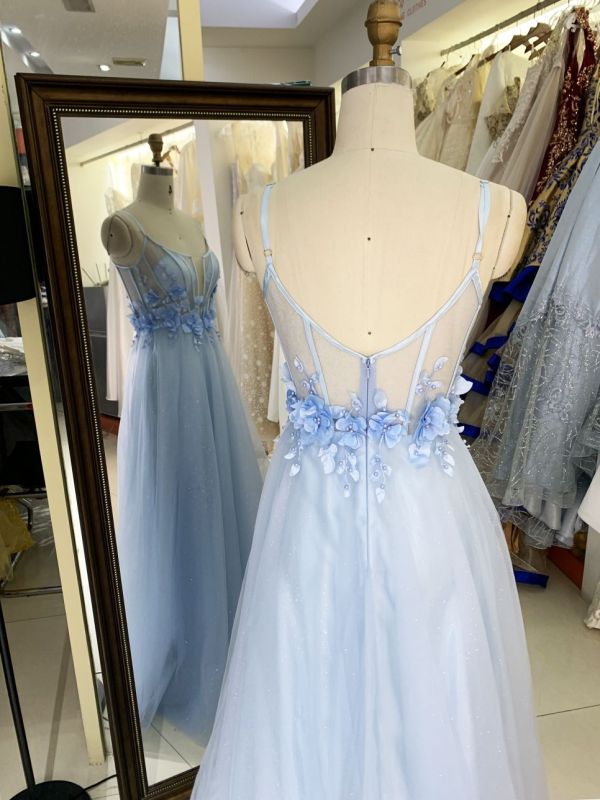 New floral ball gown wholesale long gowns evening prom dress 2025 for young girl