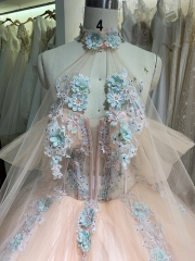Off shoulder flower 15 pink quinceanera dresses elegant new 2024 for girl long gowns evening dress
