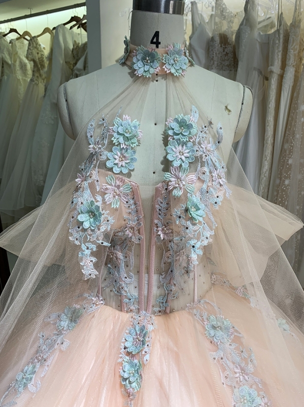 Off shoulder flower 15 pink quinceanera dresses elegant new 2024 for girl long gowns evening dress