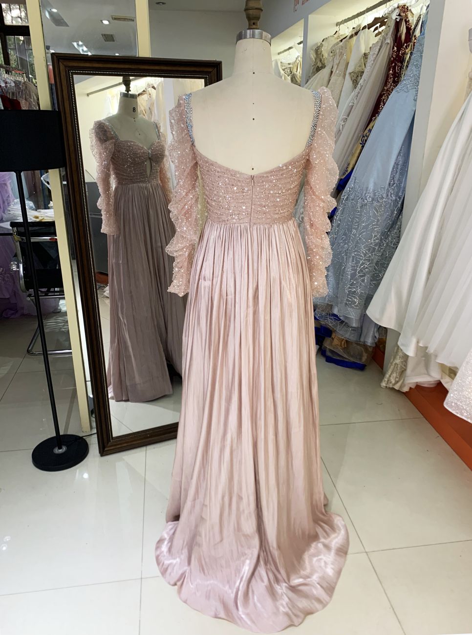 2025 New elegant satin a Line Skirt Long Plus Size Dresses Fat Mother of The Women Clothing 2025 Natural