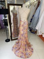 New multi color sequin formal elegant mermaid formal fitted evening wholesale prom dresses 2025