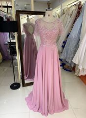 2025 New Fashion chiffon A Line Plus size custom bridal wedding women elegant dress for Mother Natural